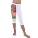 Fennec Fox T- Shirt Fennec Fox Is My Spirit Animal T- Shirt Kids  Lightweight Velour Capri Leggings  View1