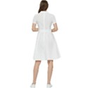Abstract Art Sport Cross Ball Tennis  Shirt Abstract Art Sport Cross Ball Tennis  Shirt7 Short Sleeve Waist Detail Dress View2