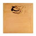 Bulldog T- Shirt Dog Face T- Shirt Wood Photo Frame Cube View2