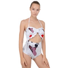 Bulldog T- Shirt Running Bulldog T- Shirt Scallop Top Cut Out Swimsuit
