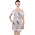 Bushcraft T- Shirt Bushcraft Wilderness Living T- Shirt Ruffle Cut Out Chiffon Playsuit View1
