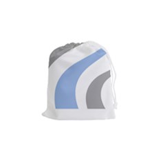 Abstract Pattern T- Shirt Abstract Pattern 4 Drawstring Pouch (small)