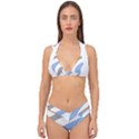 Abstract Pattern T- Shirt Abstract Pattern 4 Double Strap Halter Bikini Set View1