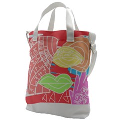 Abstract T- Shirt Aksara T- Shirt Canvas Messenger Bag