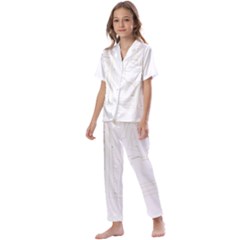 Abstract T- Shirt Model 31 T- Shirt Kids  Satin Short Sleeve Pajamas Set