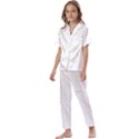 Abstract T- Shirt Model 31 T- Shirt Kids  Satin Short Sleeve Pajamas Set View1