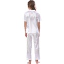 Abstract T- Shirt Model 31 T- Shirt Kids  Satin Short Sleeve Pajamas Set View2