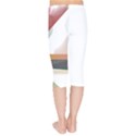 Abstract T- Shirt Pink Colorful Abstract Minimalism T- Shirt Kids  Capri Leggings  View2