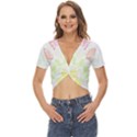 Aromatherapy T- Shirt Aromatherapy T- Shirt Twist Front Crop Top View1