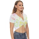 Aromatherapy T- Shirt Aromatherapy T- Shirt Twist Front Crop Top View3