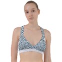 Art T- Shirt Bunnies And Carrots Pattern In Easter Blues T- Shirt Sweetheart Sports Bra View1