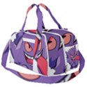 Purple Funny Monster Burner Gym Duffel Bag View2