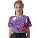 Purple Funny Monster Kids  Basic T-Shirt View1