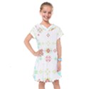 Christmas Cross Stitch Pattern Effect Holidays Symmetry Kids  Drop Waist Dress View1