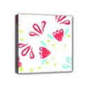Batik T- Shirt Batik Flower Pattern T- Shirt Mini Canvas 4  x 4  (Stretched) View1