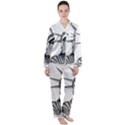 Funny Statue Of Liberty Parody Women s Long Sleeve Satin Pajamas Set	 View1