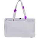Bats Pattern T- Shirt White Bats And Bows Pink Yellow T- Shirt Canvas Work Bag View2