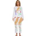 Birds Illustration T- Shirtbird T- Shirt (8) Womens  Long Sleeve Lightweight Pajamas Set View1