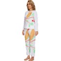 Birds Illustration T- Shirtbird T- Shirt (8) Womens  Long Sleeve Lightweight Pajamas Set View2
