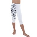 Black And White Pattern T- Shirt Black And White Pattern T- Shirt Kids  Lightweight Velour Capri Leggings  View1