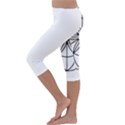 Black And White Pattern T- Shirt Black And White Pattern T- Shirt Kids  Lightweight Velour Capri Leggings  View2