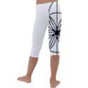 Black And White Pattern T- Shirt Black And White Pattern T- Shirt Kids  Lightweight Velour Capri Leggings  View4