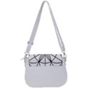 Black And White Pattern T- Shirt Black And White Pattern T- Shirt Saddle Handbag View3