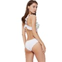 Boho Leaf Pattern T- Shirt Boho Leaf Pattern8 Low Cut Ruffle Edge Bikini Set View3