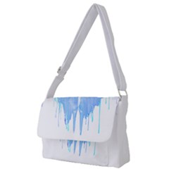Butterfly Art T- Shirtmelting Butterfly Blue Wings Art  Design T- Shirt Full Print Messenger Bag (l)