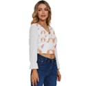 Cavalier King Charles Spaniel Dog T- Shirt Cavalier King Charles Spaniel Dog T- Shirt (2) Long Sleeve V-Neck Top View3
