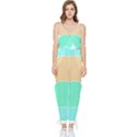 Circle T- Shirt Geo Metric Hues T- Shirt Sleeveless Tie Ankle Chiffon Jumpsuit View1