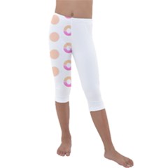 Coffee Donut Patterns T- Shirt Coffee & Donut Patterns T- Shirt Kids  Lightweight Velour Capri Leggings 