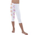 Coffee Donut Patterns T- Shirt Coffee & Donut Patterns T- Shirt Kids  Lightweight Velour Capri Leggings  View1