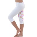 Coffee Donut Patterns T- Shirt Coffee & Donut Patterns T- Shirt Kids  Lightweight Velour Capri Leggings  View2