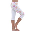 Coffee Donut Patterns T- Shirt Coffee & Donut Patterns T- Shirt Kids  Lightweight Velour Capri Leggings  View3