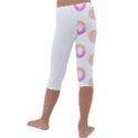 Coffee Donut Patterns T- Shirt Coffee & Donut Patterns T- Shirt Kids  Lightweight Velour Capri Leggings  View4