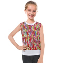 Colorful Design T- Shirt Bright Shells  T- Shirt Kids  Mesh Tank Top
