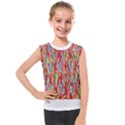 Colorful Design T- Shirt Bright Shells  T- Shirt Kids  Mesh Tank Top View1