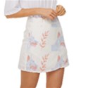 Doberman Pinscher T- Shirt Doberman Pinscher Dog Pattern T- Shirt (1) Mini Front Wrap Skirt View3