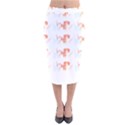 Dog And Cat Pattern T- Shirtdog And Cat Lover Pattern T- Shirt Velvet Midi Pencil Skirt View1