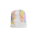 Feathers Design T- Shirtfeathers T- Shirt (4) Drawstring Pouch (Small) View1