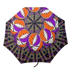 Gratefuldead Grateful Dead Pattern Folding Umbrellas by Sarkoni