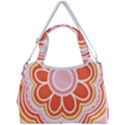 Flower T- Shirt Flower Granny Square T- Shirt Double Compartment Shoulder Bag View1