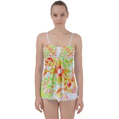 Fractal Artwork T- Shirt Sun Ray Life T- Shirt Babydoll Tankini Top