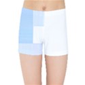 Geometric T- Shirt Blue Composition T- Shirt Kids  Sports Shorts View1