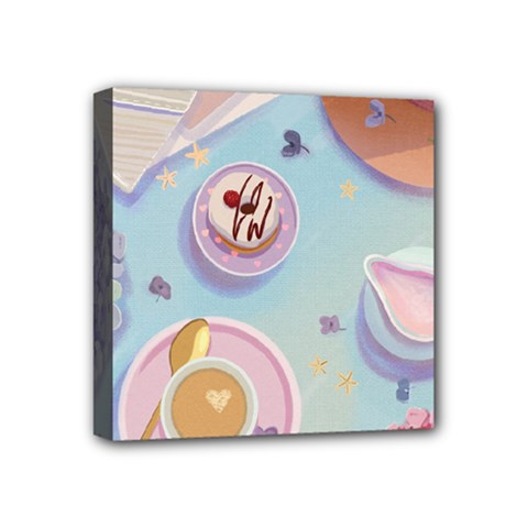 Breakfast Mini Canvas 4  X 4  (stretched)