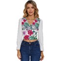 Hawaii T- Shirt Hawaii Cup Creative T- Shirt Long Sleeve V-Neck Top View1