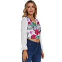 Hawaii T- Shirt Hawaii Cup Creative T- Shirt Long Sleeve V-Neck Top View3