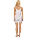 Hawaii T- Shirt Hawaii Diana Flower Pattern T- Shirt V-Neck Satin Pajamas Set View4