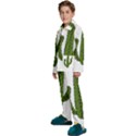 Cactus Desert Plants Rose Kids  Long Sleeve Velvet Pajamas Set View2